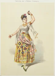 Galli Marie in de rol van Carmen in 